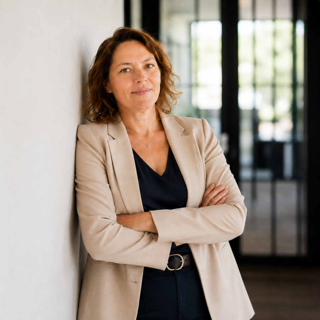 Portret van Ingrid Neven, oprichter van Next2Mind, strategisch sparringpartner voor ondernemers, experts en innovatieve organisaties.